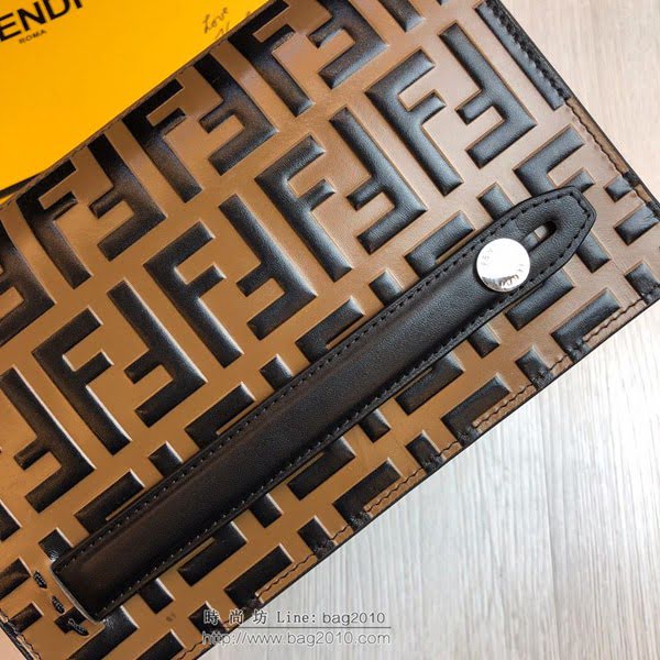 FENDI手包 小牛皮手拿包 金屬BAG BUGS眼睛圖案 芬迪時尚手包  fdz2114